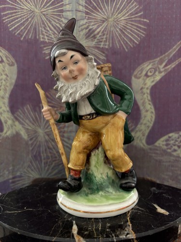 Statuette porcelaine lutin - statuette,
