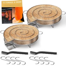 2 X Générateur/Serpentin de Fumée Froide pour Fumoir Viande et Poisson + 4 cr...