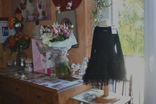 robe neuve repetto 4 ans noir noeud devant bas froufrou tres belle 10% SOIE PROM