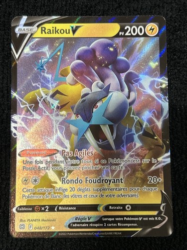 Carte pokémon raikou - carte,