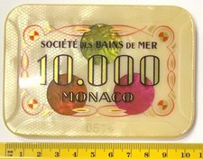 Plaque jeton casino sbm - plaque,