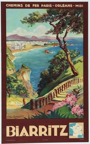 Affiche poster biarritz - ,