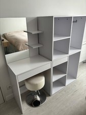 Coiffeuse blanche, avec miroir, comme neuve, coiffeuseenligne, grande, moderne