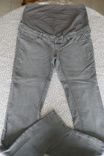 Pantalon GROSSESSE gris (79% coton) T. 40 H&M
