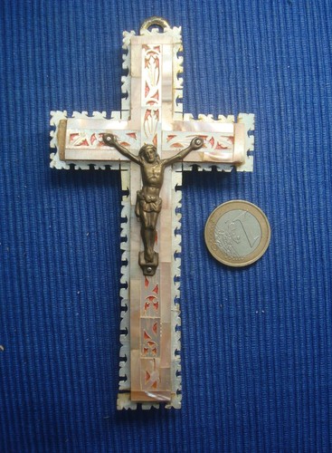 B33 croix jérusalem nacre - croix,