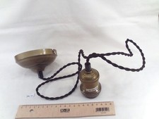 Suspension pour abat jour trou de 42 mm, pavillon, cordon, douille E27 (DE44)