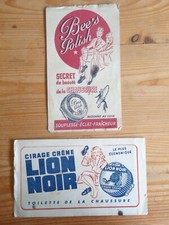 LOT DE 2 BUVARDS PUBLICITAIRES