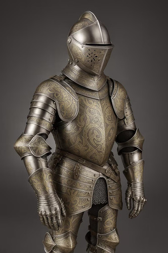 Demi armure médiévale - médiévale, en