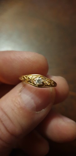 Bague 18k avec - bague,