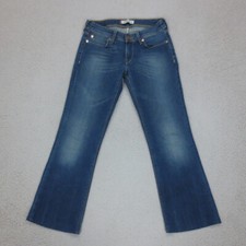 Jean Bootcut Levi's 572 Femme W28 L32 Bleu Stonewash Coton Zip