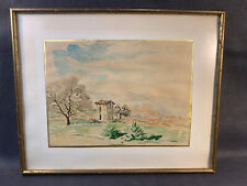 Aquarelle paysage de Provence