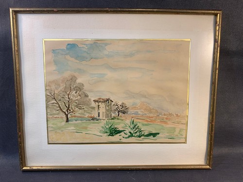 Aquarelle paysage provence - aquarelle,