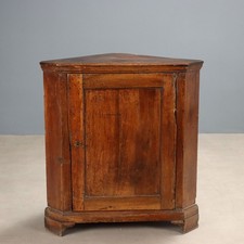Meuble angle ancien - d'angle, noyer