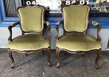 PAIRE DE FAUTEUILS BERGÈRES STYLE LOUIS XV