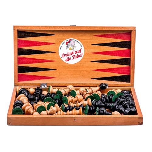 Vintage échec backgammon - vintage,