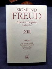 Sigmund FREUD Oeuvres complètes Psychanalyse tome XIII (Relié)