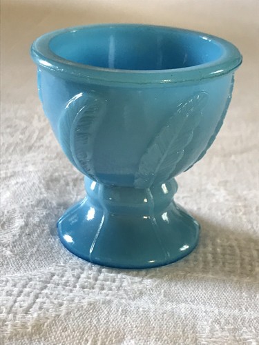 Coquetier opaline bleue - coquetier,