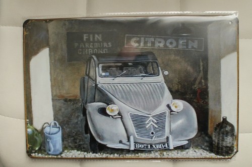Plaque publicitaire citroen - plaque,