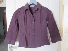 Chemise mauve femme manches 3/4  marque cache cache
