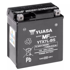 BATTERIE MOTO YUASA AGM YTX7L-BS 12V 6AH 100A