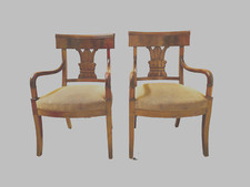paire de fauteuils en acajou