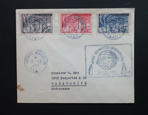 Timbres taaf sur lettre - timbres,