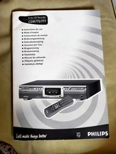 Manuel Audio Cd Recorder philips CDR775 777