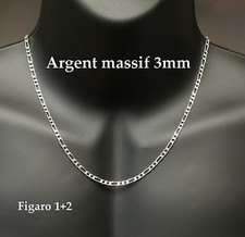 chaine neuve maille 3mm figaro