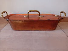 Grande Poissonnière ancienne en cuivre