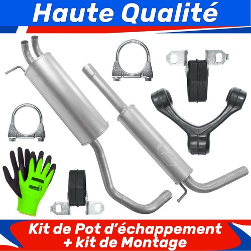 Kit pot échappement pour - de,