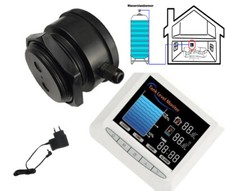 Indicateur Radio Ultrason pour Citerne Réservoir D'Eau Öl-tank Affichage 100m