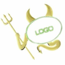 Badge Voiture Or Diable 3D Autocollant Pack Universel