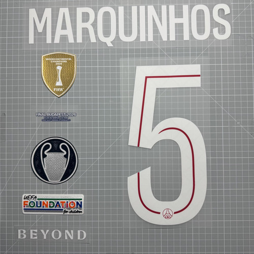 Kit flocage marquinhos - kit, psg