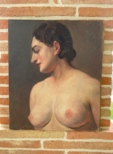 Ancien tableau huile sur toile