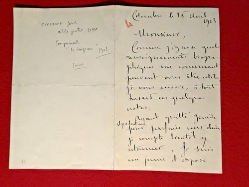 Ce18 louis clermont lettre - ce18,