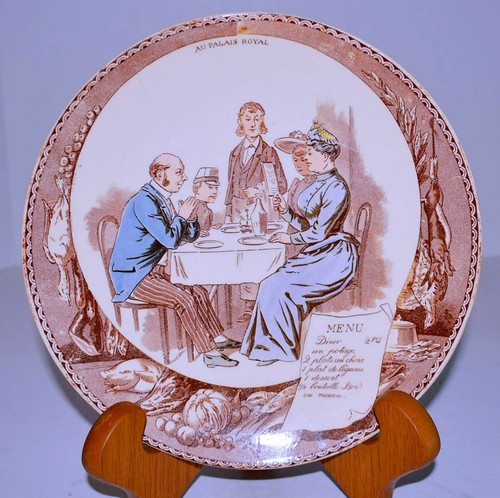 Sarreguemines plate - sarreguemines,