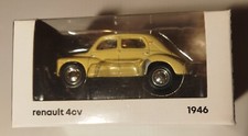 Miniature Renault 4cv beige
