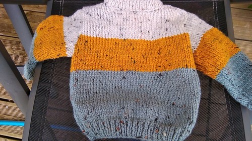 Pull laine mois tricoté - laine,