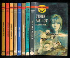 Lot de huit livres Gerfaut Guerre " N° 350/ 358/ 408/ 413/ 414/ 418/ 457/ 458 "
