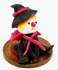 Poupées Maison Sorcière Halloween Argile Polymère Court Cheveux 1:12 Scale LB13