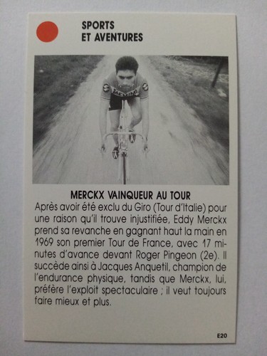 Eddy merckx belgique card - merckx,
