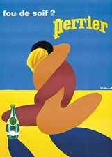 Affiche publicitaire Perrier