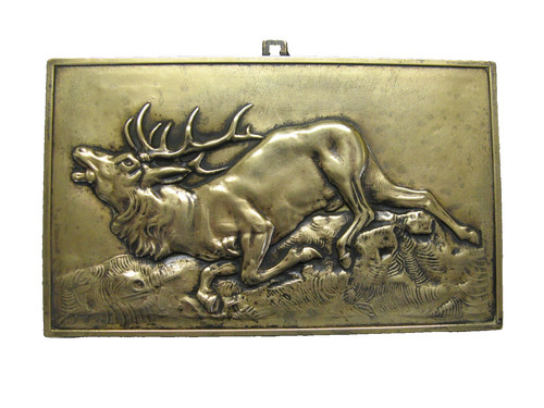 Plaque bronze bas relief - plaque,