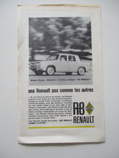 ANCIENNE PUB PAPIER  RENAULT 8