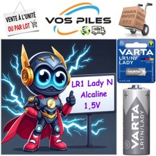 Pile VARTA LR1 LADY N LR01 N E90 MN91 MN9100 SUM5 UM5 ( Alcaline 1,5V 850 mAh )
