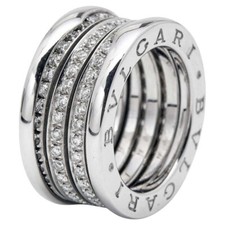 BULGARI - Bague B.Zero1 en or blanc et diamants