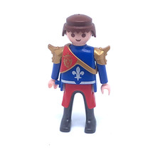 PLAYMOBIL * MOYEN-AGE * Chevalier du Lion Armure Dorée Rouge Bleu Lys 6000