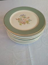 Lot 12 assiettes anciennes Limoges Jouhanneaud & Dubois – modèle Anjou