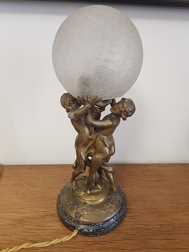 Lampe bronze enfants - lampe,