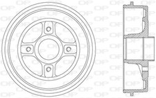 JEU DE 2 TAMBOURS DE FREIN RENAULT KANGOO EXPRESS D 55 1.9,D 65 1.9,1.5 DCI,1.4
